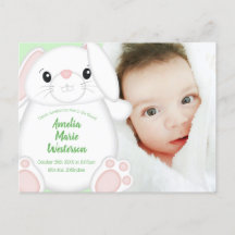 Bunny Rabbit Baby Dusche Grün