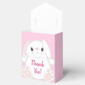 Bunny Rabbit Baby Dusche Pink Geschenkschachtel (Geöffnet)