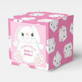 Bunny Rabbit Baby Dusche Pink Geschenkschachtel (Vorderseite)