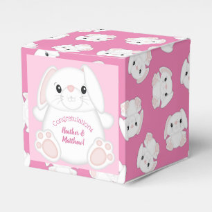 Bunny Rabbit Baby Dusche Pink Geschenkschachtel
