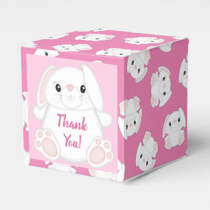 Bunny Rabbit Baby Dusche Pink Geschenkschachtel