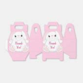 Bunny Rabbit Baby Dusche Pink Geschenkschachtel (Ungefaltet)
