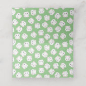 Bunny Rabbit Baby Dusche Platzkarte (Innenseite Aufgefaltet)