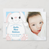Bunny Rabbit Baby Dusche Woodland Einladung (Vorderseite)