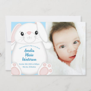 Bunny Rabbit Baby Dusche Woodland Einladung