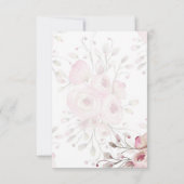 Bunny Rabbit Baby Girl Diaper Raffles Tickets Einladung (Rückseite)