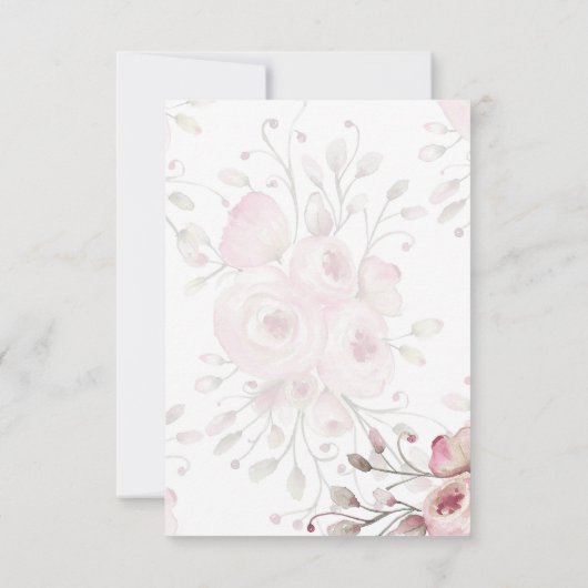 Bunny Rabbit Baby Girl Diaper Raffles Tickets Einladung (Rückseite)