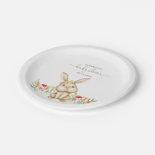 Bunny Rabbit Baby Shol Teller (Schrägansicht)