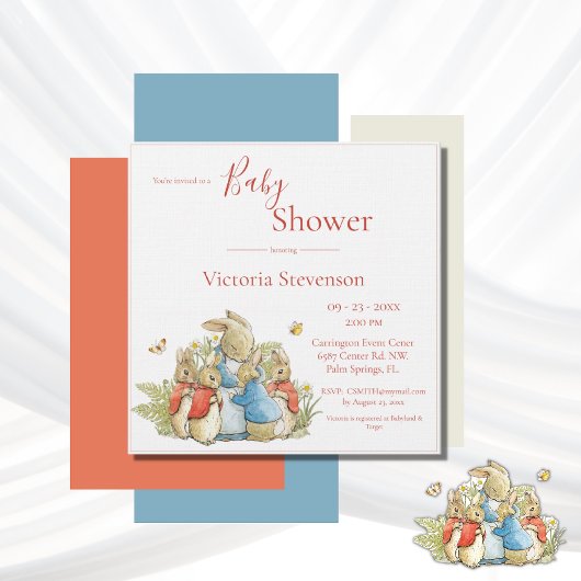 Bunny Rabbit Baby Shower Einladung