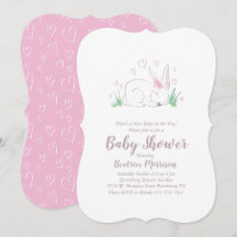 Bunny Rabbit Baby Shower Woodland Tiere
