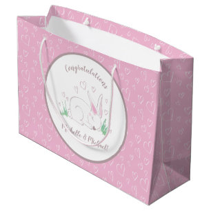 Bunny Rabbit Baby Shower Woodland Tiere Große Geschenktüte