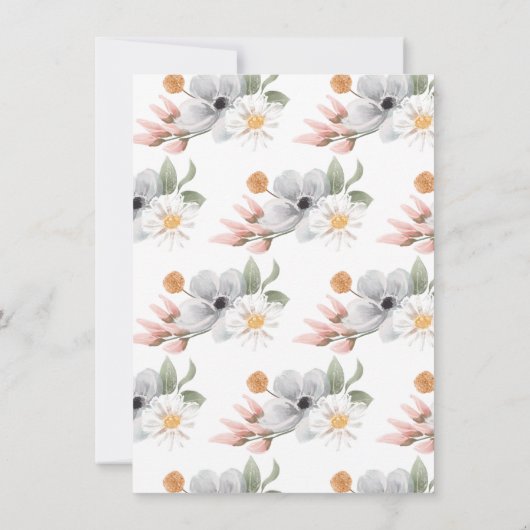 Bunny Rabbit Birthday Party Einladung (Rückseite)