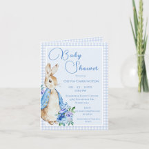 Bunny Rabbit Blue Baby Dusche