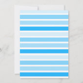 Bunny Rabbit Blue Boy Baby Shower Einladungen (Rückseite)