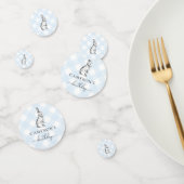 Bunny Rabbit Blue Gingham Table Confetti Konfetti (Gruppe)