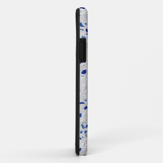 Bunny Rabbit Blue Terrazzo Monogram Modern Case-Mate iPhone Hülle (Hinten/Rechts)