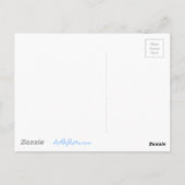 Bunny Rabbit & Blume Night Dreaming Postkarte (Rückseite)