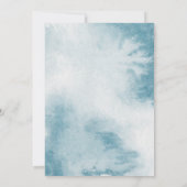 Bunny Rabbit Boy Baby Dusche Dankeskarte (Rückseite)