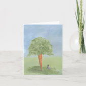 Bunny Rabbit Card Feiertagskarte (Vorderseite)