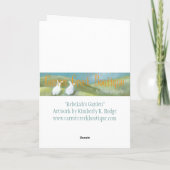 Bunny Rabbit Card Feiertagskarte (Rückseite)