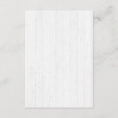 Bunny Rabbit Chic Floral Baby Dusche Vielen Dank Hinweiskarte (Rückseite)