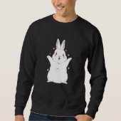 Bunny Rabbit Christmas New Year cute Sweatshirt (Vorderseite)