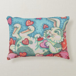 BUNNY RABBIT & COLORFUL HERZEN REGENWERTE DEKOKISSEN