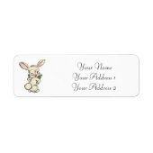 Bunny Rabbit Custom Address Labels (Vorne)