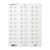 Bunny Rabbit Custom Address Labels (Vorne)