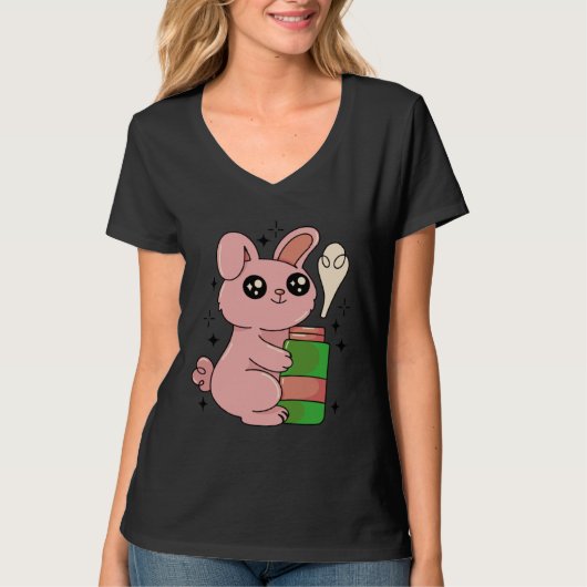 bunny rabbit easter bottle T-Shirt (Vorderseite)