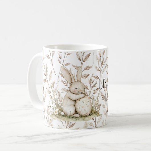 Bunny Rabbit Egg Life is sweet Kaffeetasse (Vorderseite Links)