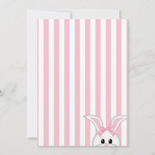 Bunny Rabbit Einladung zum Geburtstag (Rückseite)