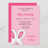 Bunny Rabbit Einladung zum Geburtstag (Vorne/Hinten)