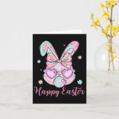 Bunny Rabbit Face Coquette Bow Ostertag Bubblegu Karte (Gelbe Blume)
