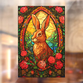 Bunny Rabbit farbenfrohe Imitate aus gebackenem Gl Fensteraufkleber (Blatt 2)