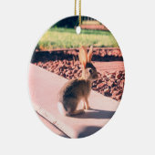 Bunny Rabbit Foto von Easter Spring Keramik Ornament (Rechts)