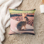 Bunny Rabbit Foto von Easter Spring Kissen (Decke)