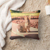 Bunny Rabbit Foto von Easter Spring Kissen (Decke)