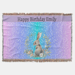 Bunny Rabbit gift - personalisierte Decke