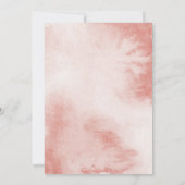 Bunny Rabbit Girl Baby Dusche Dankeskarte (Rückseite)