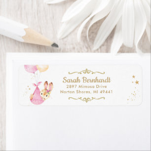 Bunny Rabbit Girl Babydusche Rücksendeadresse Etik