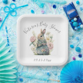 Bunny Rabbit Girl Babydusche Teller (Party)