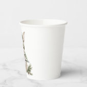 Bunny Rabbit Green Hat Christmas Pappbecher (Links)