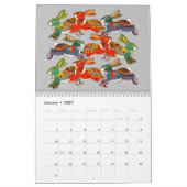 Bunny Rabbit jedes Jahr farbenfrohe einzigartige B Kalender (Jan 2027)