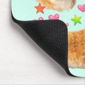 bunny rabbit kawaii cute rainbow pet mom mousepad (Ecke)