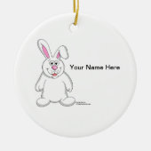 Bunny Rabbit Keramik Ornament (Vorne)