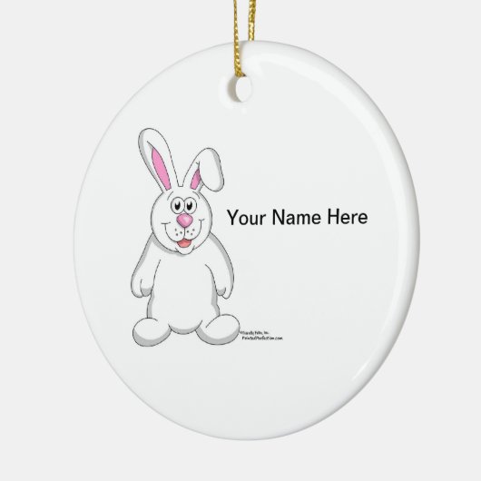 Bunny Rabbit Keramik Ornament (Links)