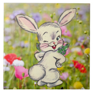 Bunny Rabbit Keramik Tile Fliese