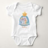 Bunny Rabbit Koala Baby Boy Rainbow Erster Oster Baby Strampler (Vorderseite)