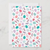 Bunny Rabbit Ostereier Feiertagskarte (Rückseite)